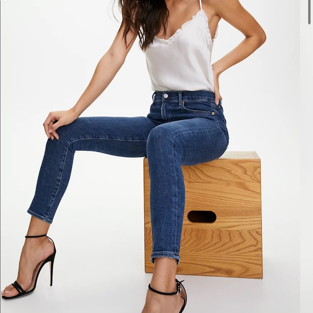 CITIZENS OF HUMANITY Rocket crop high rise skinny jeans
